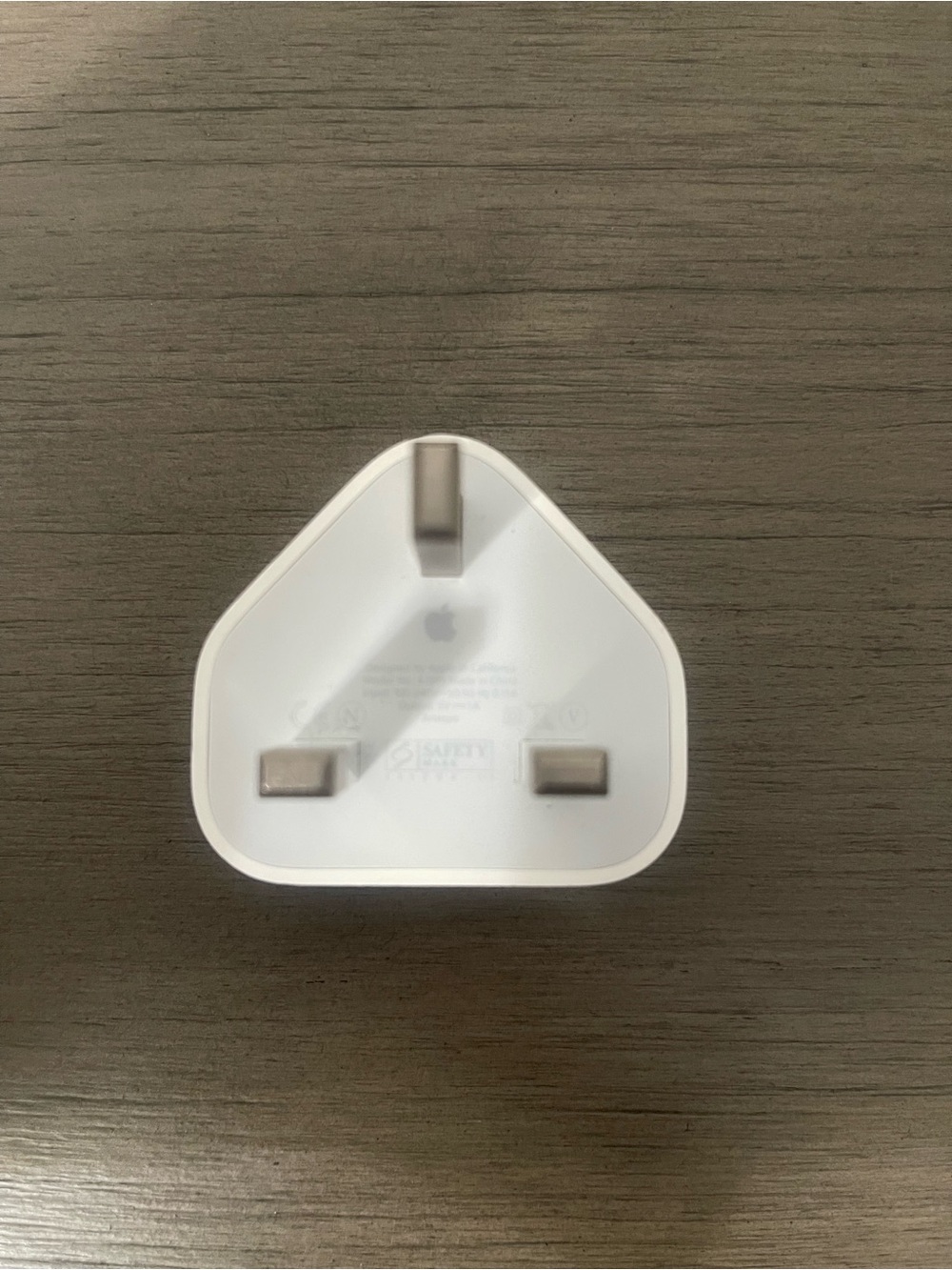 Apple UK 3-Prong Power Adapter - White